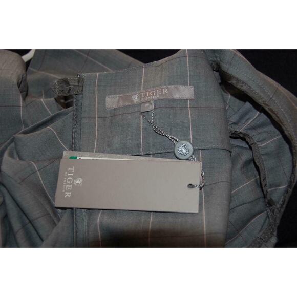 Darling! NWT TIGER of Sweden Wool Blend Gray Pink Plaid Sheath Work Dress 36 XS - Picture 5 of 6